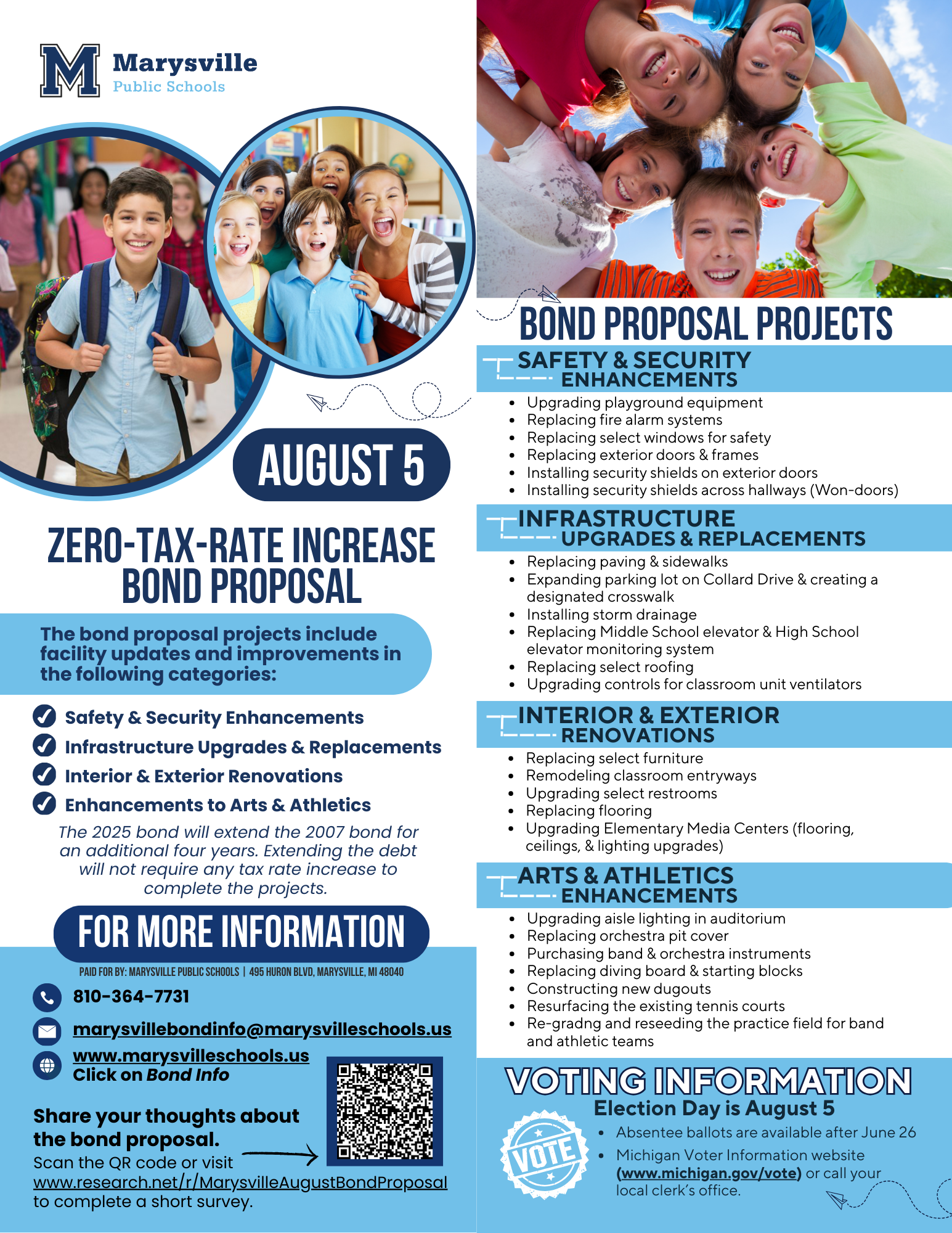 bond questions call 810.364.7731