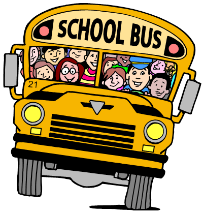 Image of School bus with kids