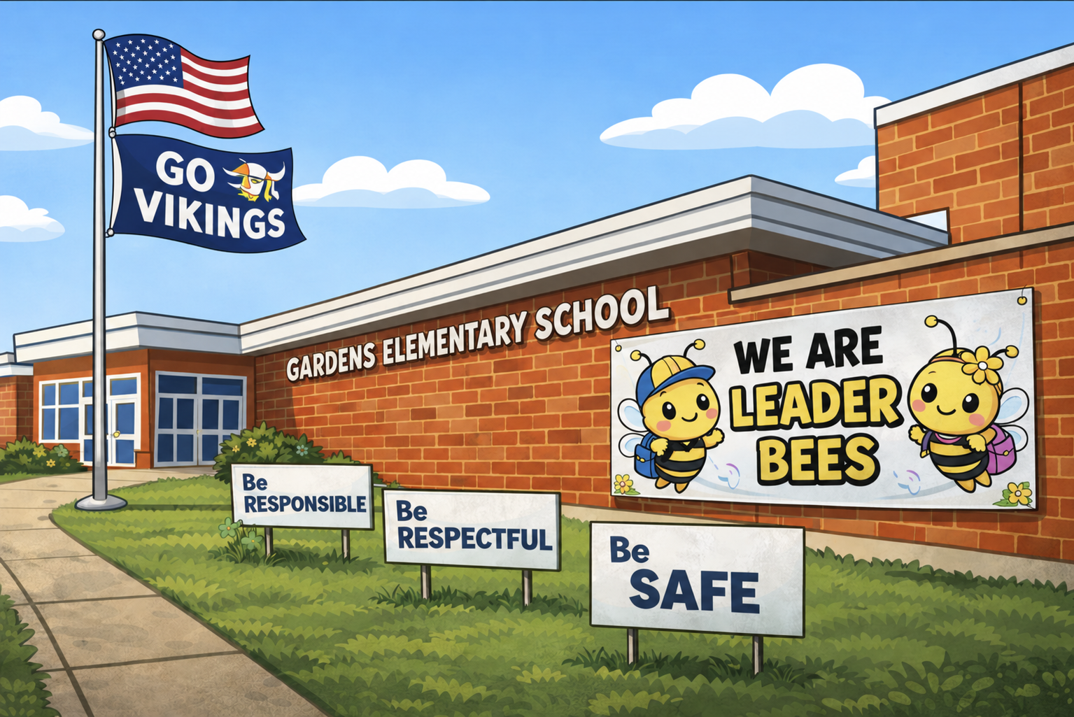 Go Vikings - We are Leader Bees