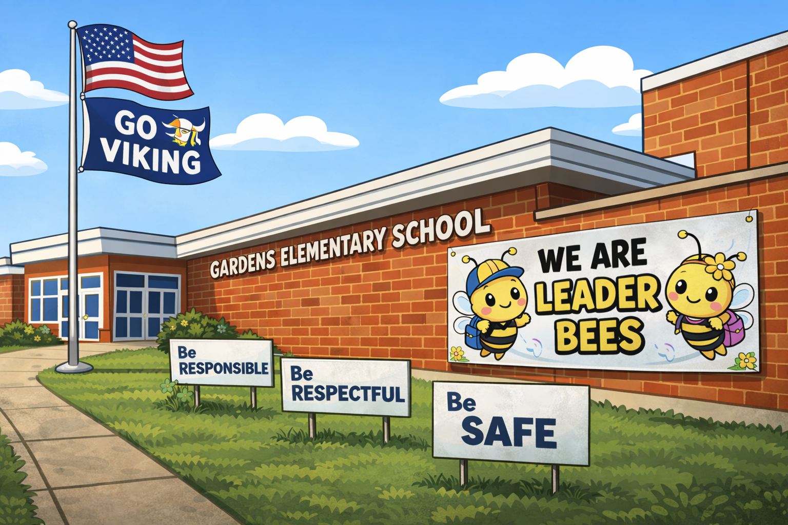 Go Vikings - We are Leader Bees